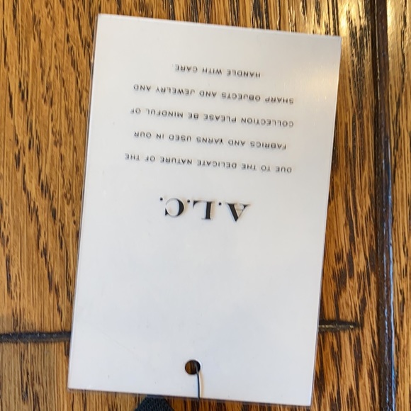 NWT A.L.C. Sid Poly Top in Black & White Size 10 (Style #5693RL) - Picture 6 of 11